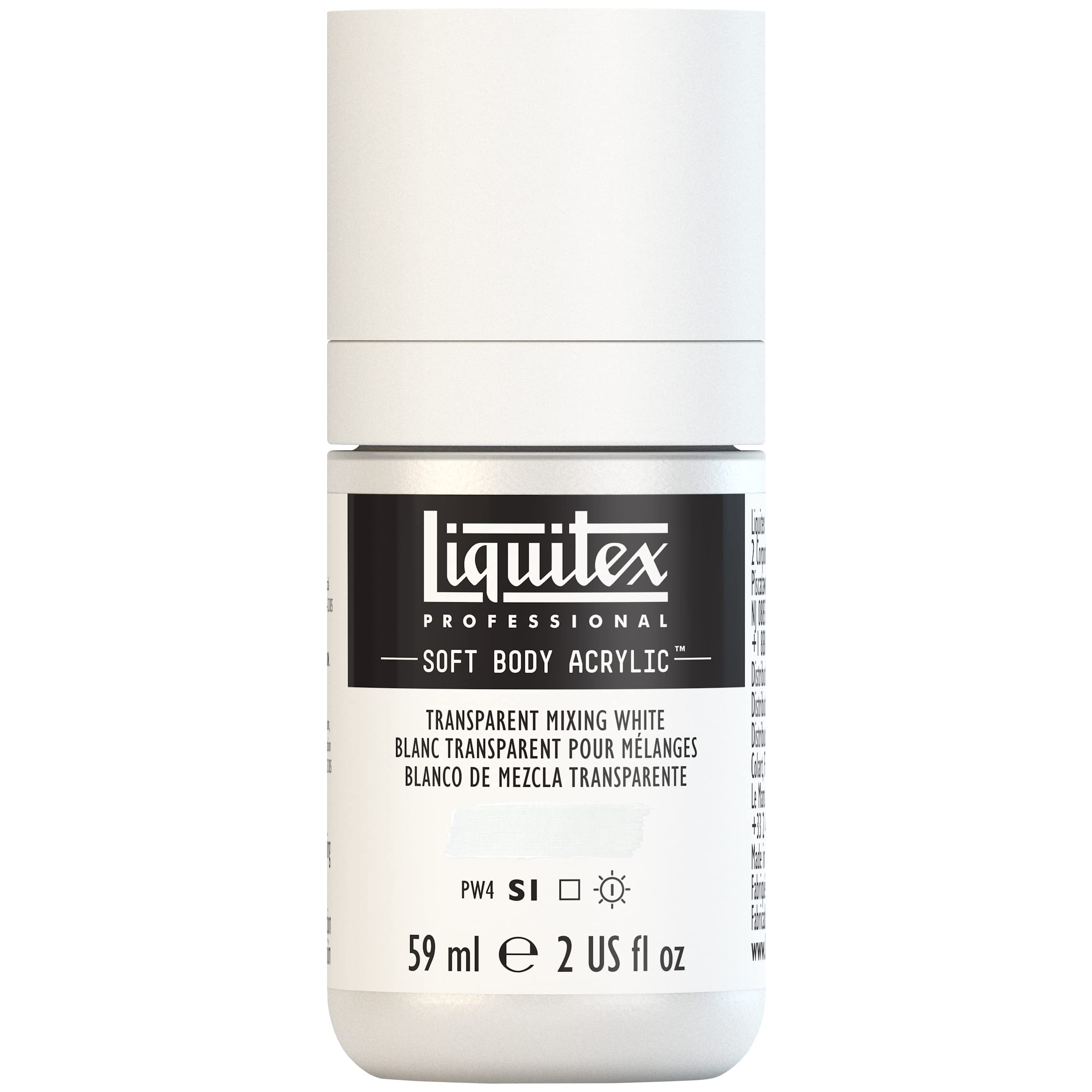 Liquitex Professional Soft Body Acrylic Paint 2-oz Bottle, Transparent Mixing White — image 1
