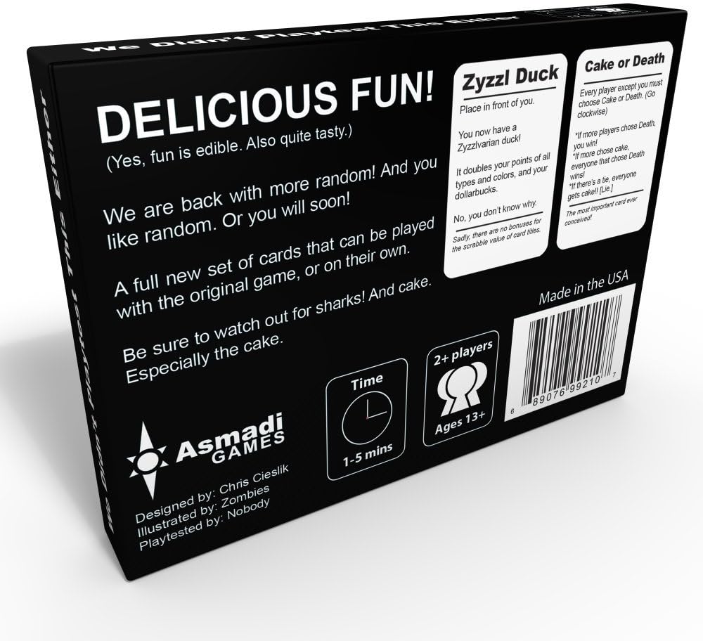 Asmadi Games We Didn't Playtest This Either Card Game