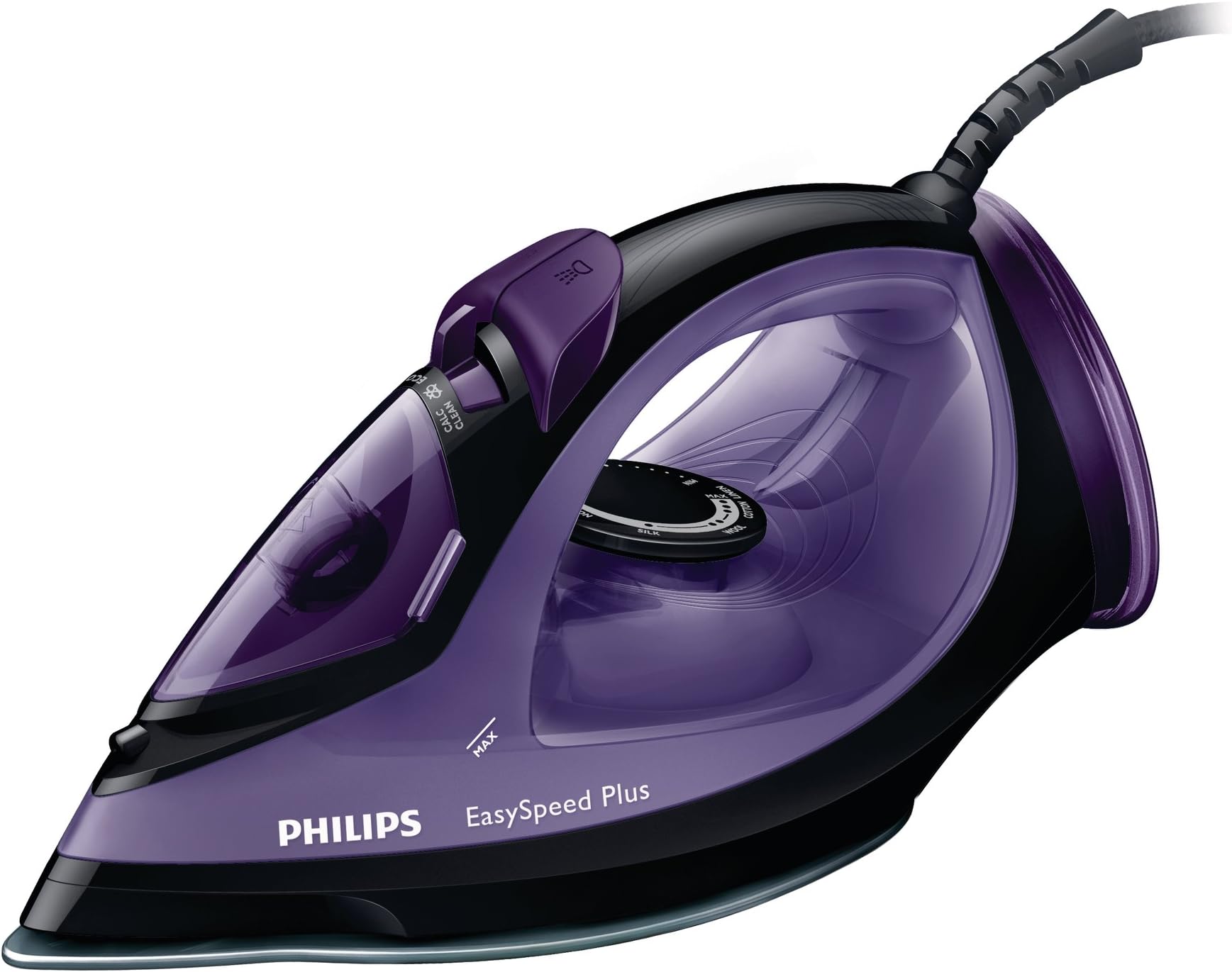 Philips GC2048/80 Easyspeed Steam Iron with 120g Steam Boost and Ceramic Soleplate, 270 ml, 2300 Watt, Purple