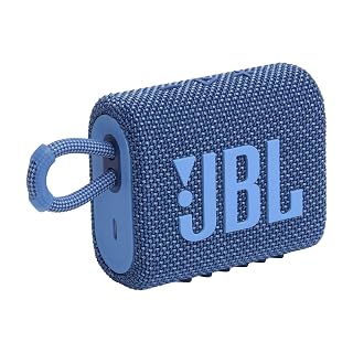 JBL Go 3, Enceinte Bluetooth portable compacte et puissante au style audacieux, Étanche à l’eau et à la poussière, Autonomie 5h, Bleue - Les Beatles, Paul McCartney, John Lennon, RIngo Starr, George Harrison