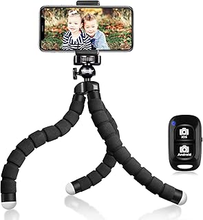 UBeesize Tripod S, Premium Flexible Phone Tripod with Wireless Remote, Mini Tripod Stand for Camera GoPro/Mobile (Upgraded)