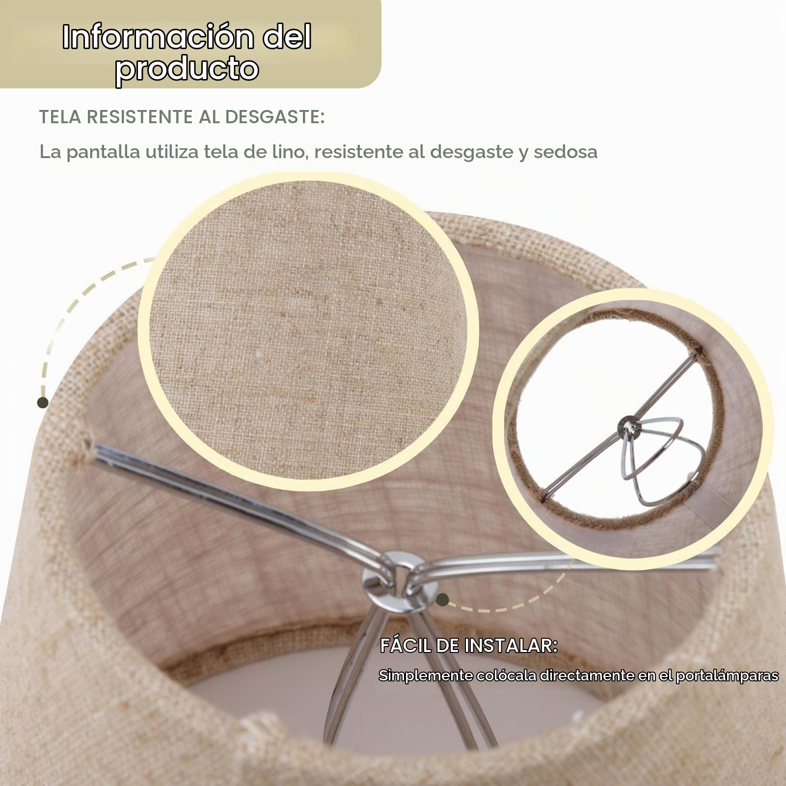 6 Piezas Pantallas De Pequeñas, Pantalla De Lámpara De Araña Pantalla Lampara Mesa Pantallas Para Lamparas De Pie Adecuado Para Sala De Estar, Comedor Y Dormitorio