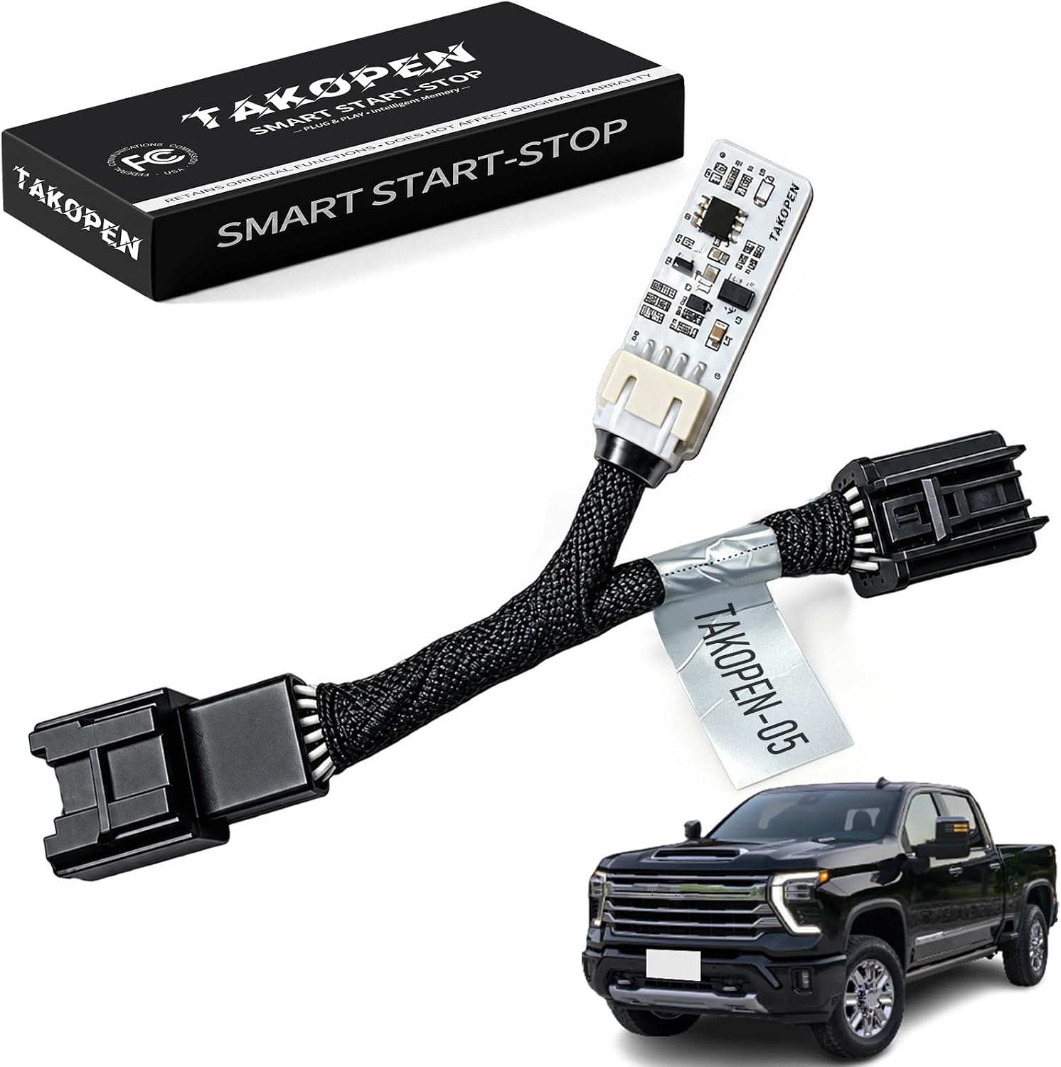 Auto Start Stop Eliminator Compatible with 2023-2024 2025 2026 Chevy Silverado and GMC Sierra Engine Disable Module for US and Canada Models, Smart Memory Device