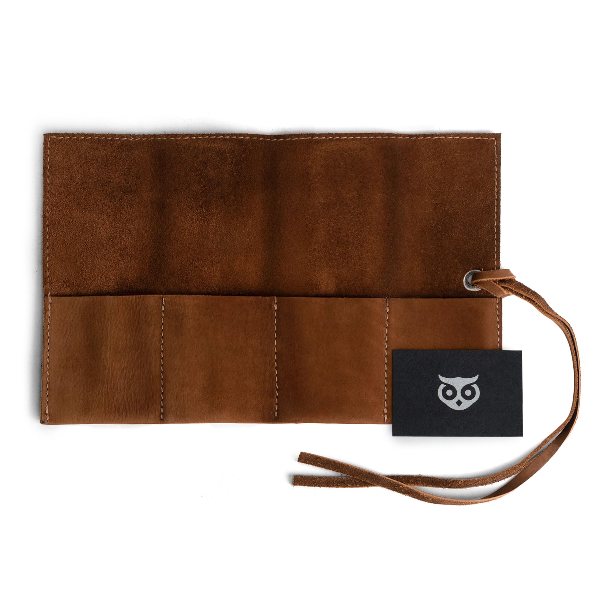 Hide & Drink Durable Leather Watch Roll Handmade by Swayze Suede