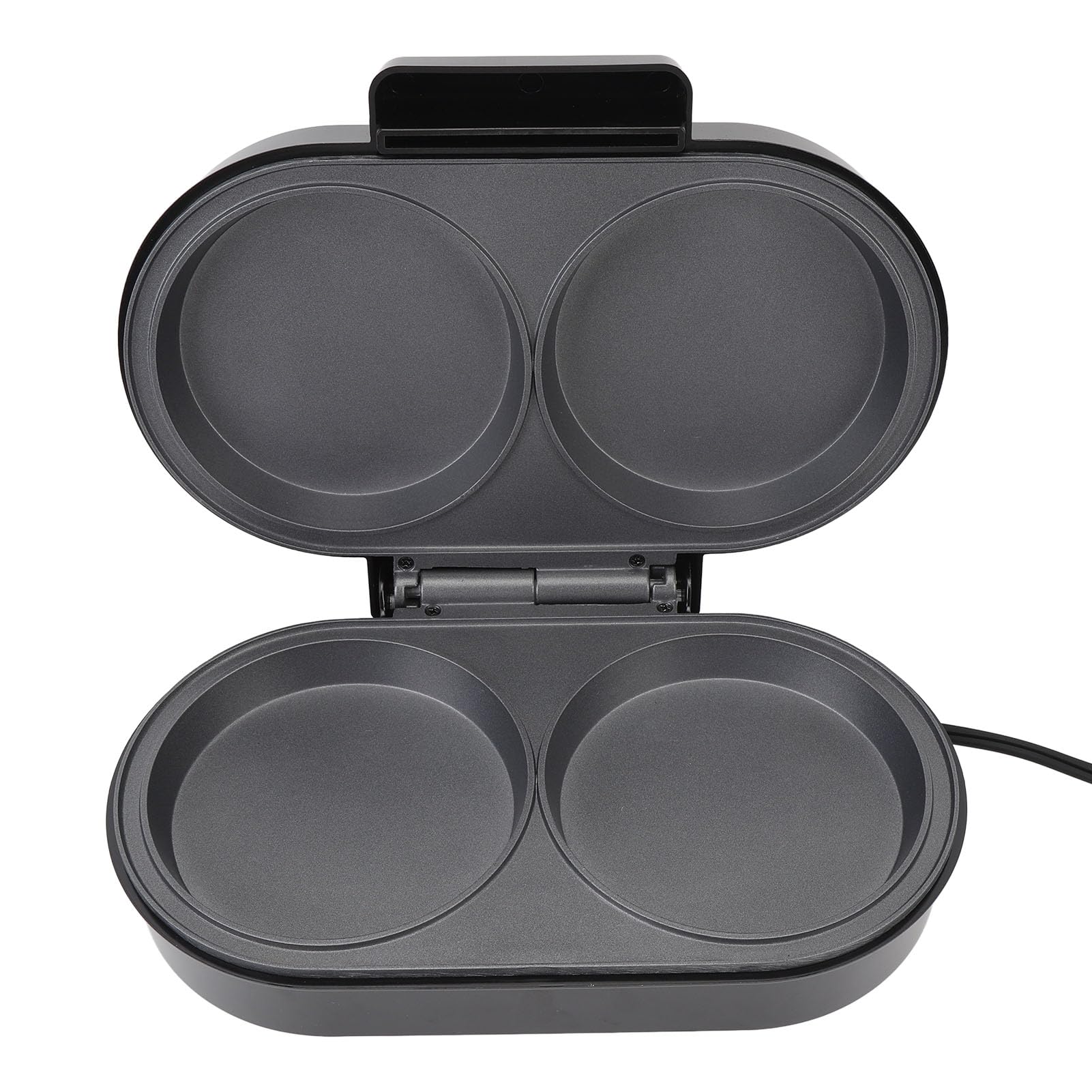 TOPINCN Electric Round Griddle Pancake Maker, Non Stick Double Mini Grill Breakfast Kitchenware Baking Tools Cake Round Pan for Breakfast Lunch Snacks (110V US Plug)