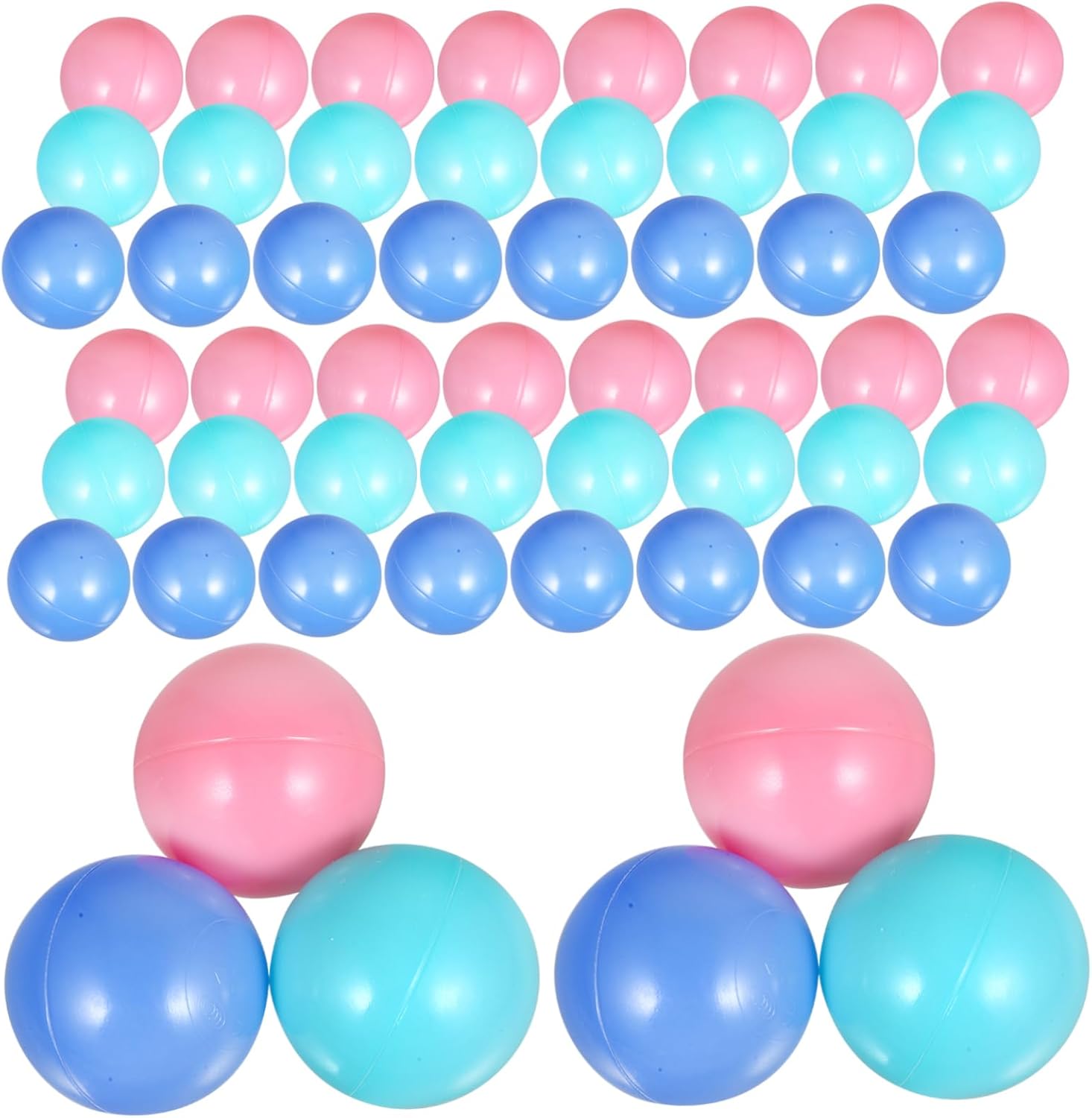 100pcs Boys and Girls Ocean Balls for Ball Pits Crush Resistant Indoor Outdoor Fun for Toddlers and Boy Girl for Amusement Parks and Home Playgrounds