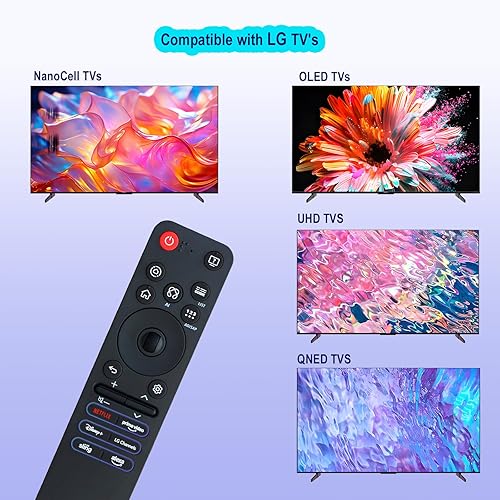 Miniatura 4 de MR25GA para LG Remote Control. Adecuado para l LG TVS OLED, QNED, UHD, LED, LCD (MR25GA)