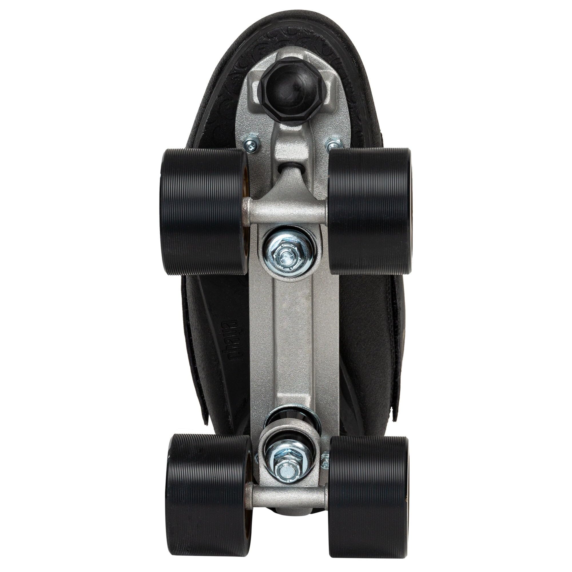 Chaya Rollschuhe Chameleon Low - Roller Skates für Damen und Herren im Retro-Look für Roller-Disco - Roll-Schuhe in Schwarz