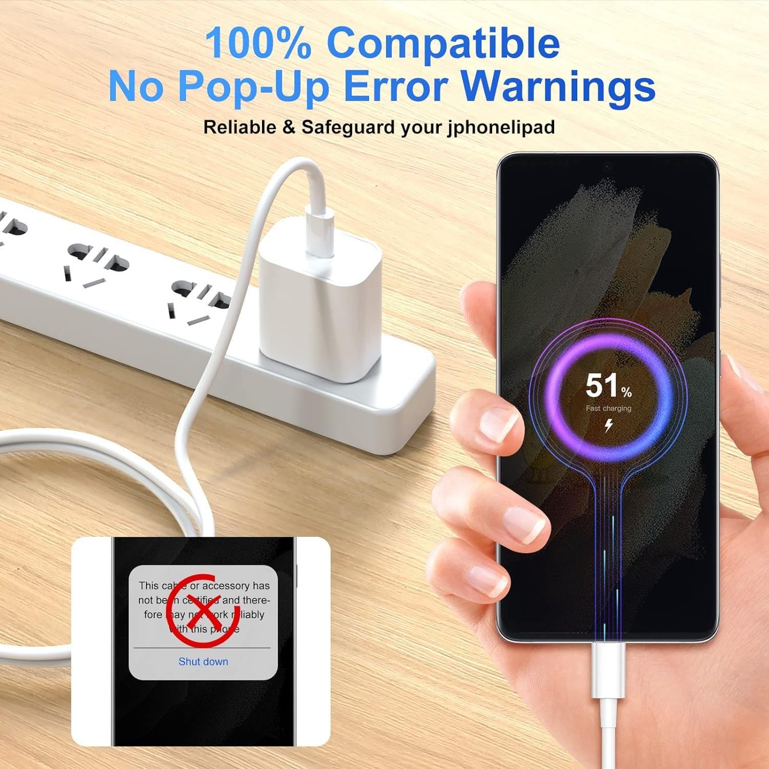 Cable corto USB C a USB C de 1.5 pies compatible con iPhone 17/16/15, 17 16 15 Pro Max, Plus, 16E, 17Air Woven Carplay, AirPods 4, AirPods Pro (2ª/3ª generación) cable de carga de coche, paquete de 2