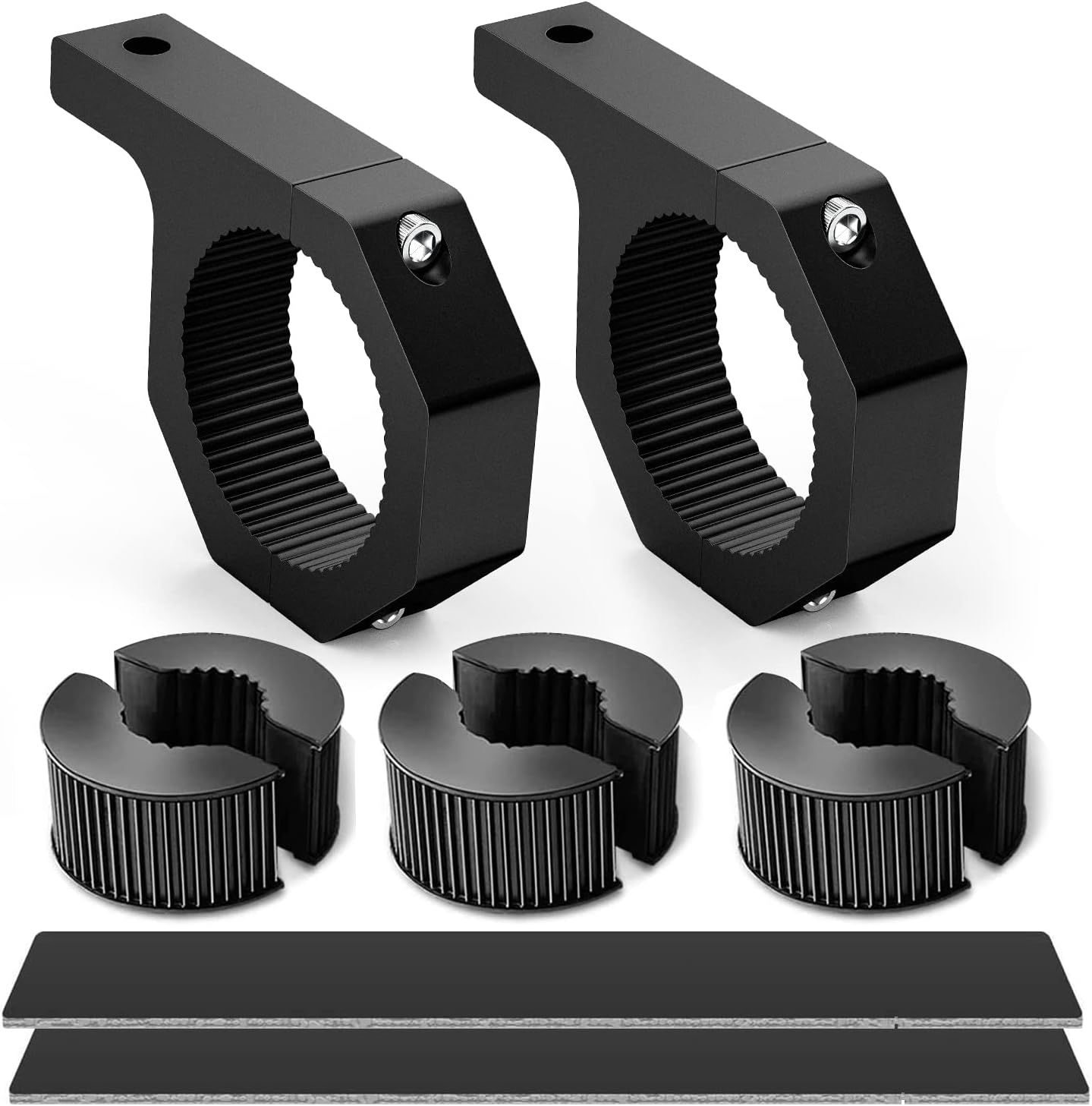 GOOACC Led Light Pods 2PCS 4 Inch 18W Flood Light Offroad Lights LED Fog Lights Mounting Bracket Horizontal Bar Tube Clamp with Off Road Wiring Harness-2 Leads for Trucks Boat, 2 Years Warranty