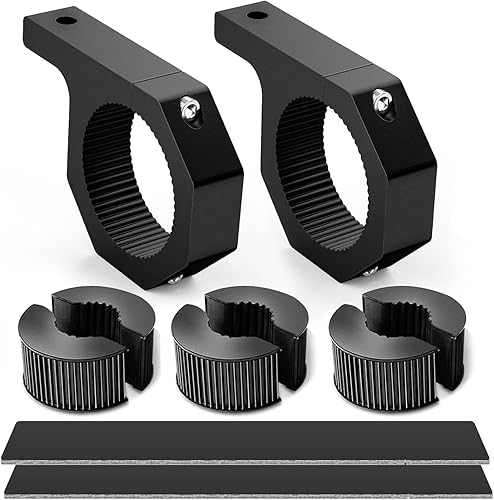 Miniatura 4 de GOOACC 2 cápsulas LED de triple fila de 60 W y 4 pulgadas, soporte de montaje de luz antiniebla, abrazadera de tubo de barra horizontal, iluminación