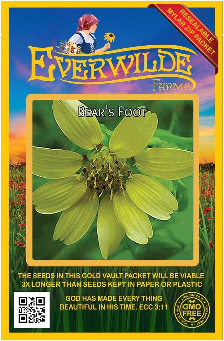 Everwilde Farms - 1/4 Lb Bear's Foot Native Wildflower Seeds - Gold Vault