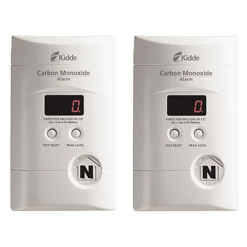 Kidde Carbon Monoxide Detector, Plug In Wall with 9-Volt Battery