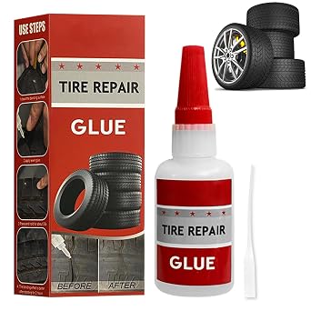 Tire Repair Glue, Rubber Cement Tire Repair, RC Tire Glue, Used for Side Bonding or Tire Leakage, DIY Crafts 1.7Oz