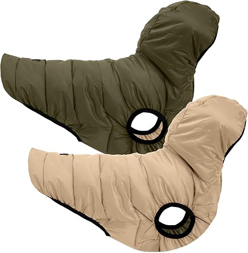 Pawtitas Chaqueta reversible resistente al viento para perro  Resistente al agua  Abrigo de perro para invierno para mantener a tu cachorro caliente