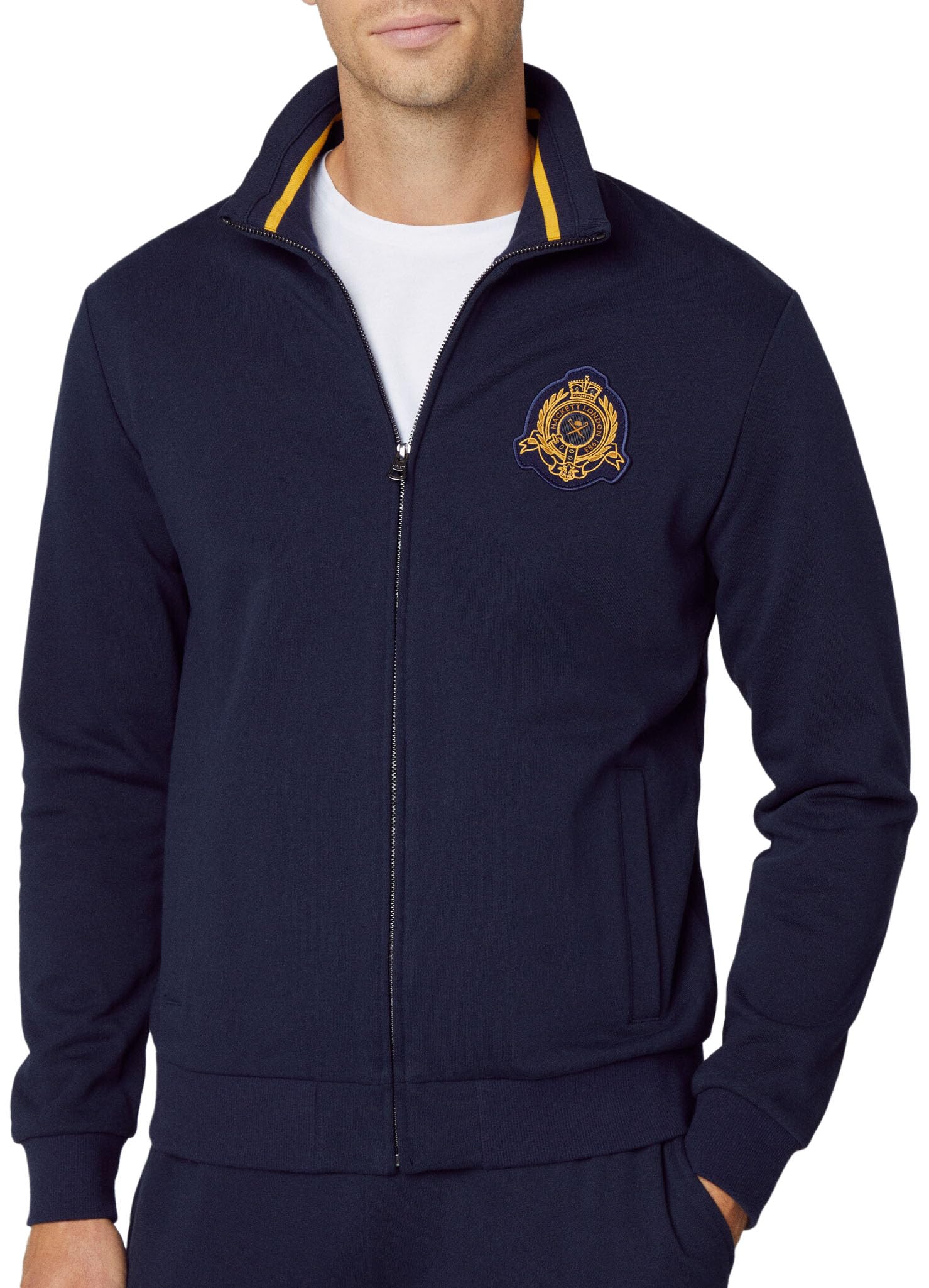 Hackett LondonMen's Heritage Tipped Fz Sweatshirt