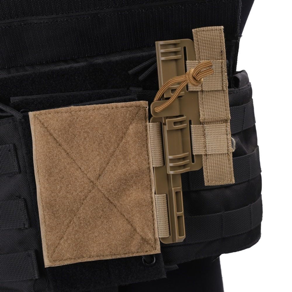 MiOYOOW Sgancio Rapido per Gilet, Set di Fibbie per Rimozione di Gilet 1000D Molle con Chiusura a Gancio e Anello per JPC NCPC