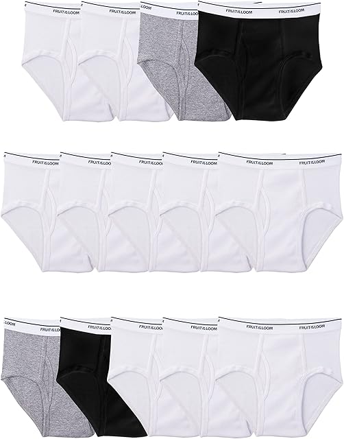 Fruit of the Loom Boy's Cotton Brief (Multipack) Underwear (Pack of 7)