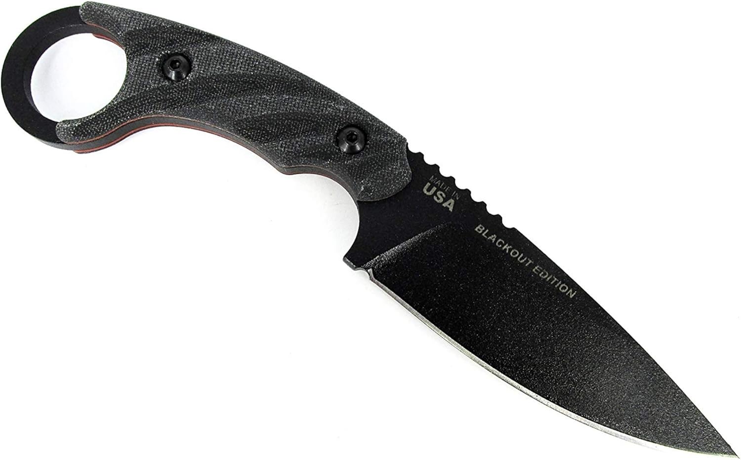 Tops TPCUT40A-BRK Cut Combat Utility Tool Knife, Black