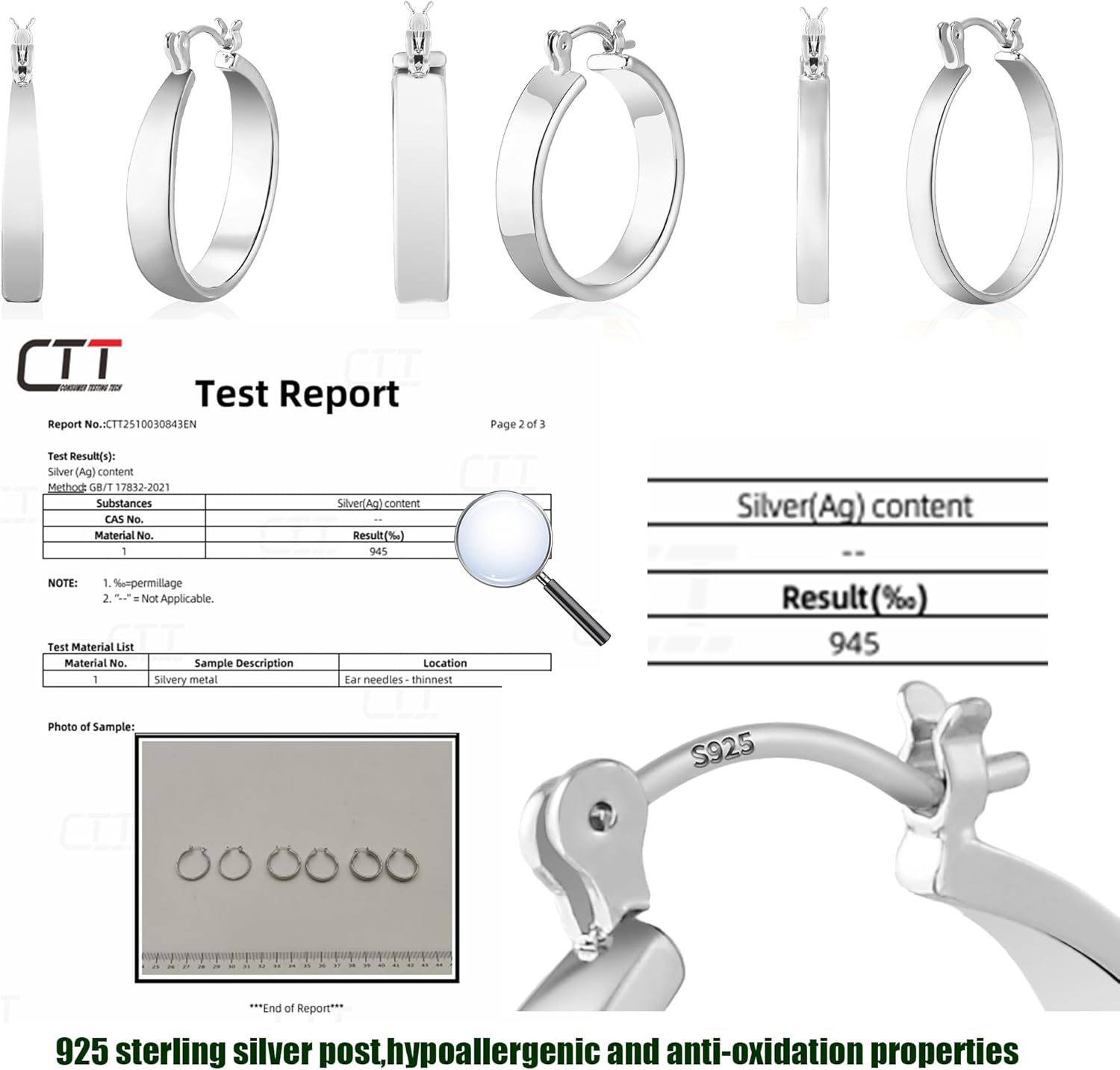 WGOUD 3Pairs 14K Gold Plated Chunky Hoop Earrings Set for Women, Trendy Hoop Earring 925 Sterling Silver Post - Hypoallergenic Thick Lightweight Twisted Hoops Dainty Gold Earrings for Women Jewelry Gifts - Image 4
