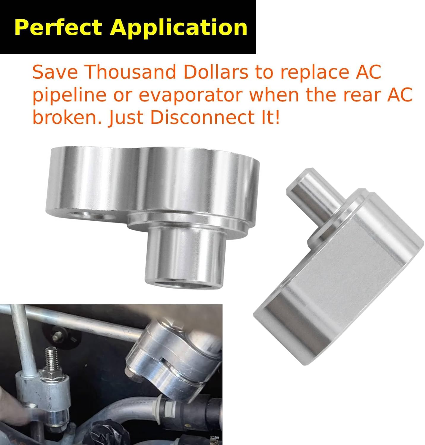 Rear A/C Block Off Kit Air Conditioning Replacement for 2007-2015 Chevy Traverse,Trailblazer GMC AcadiaBuick EnclaveChrysler Town Country