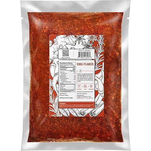 Vista 38 de Soeos Polvo de chile Sichuan prémium de 8 onzas (7.97 oz), todo natural, polvo de chile asiático, sabroso chile rojo picante en polvo de chiles