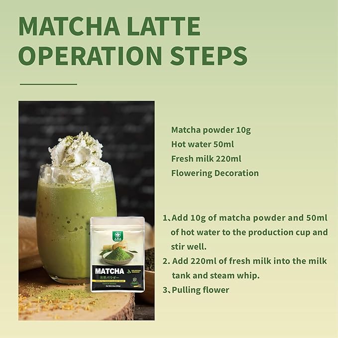 Matcha en Polvo Puro 100g Grado Culinario Sin Azúcar miniatura 9