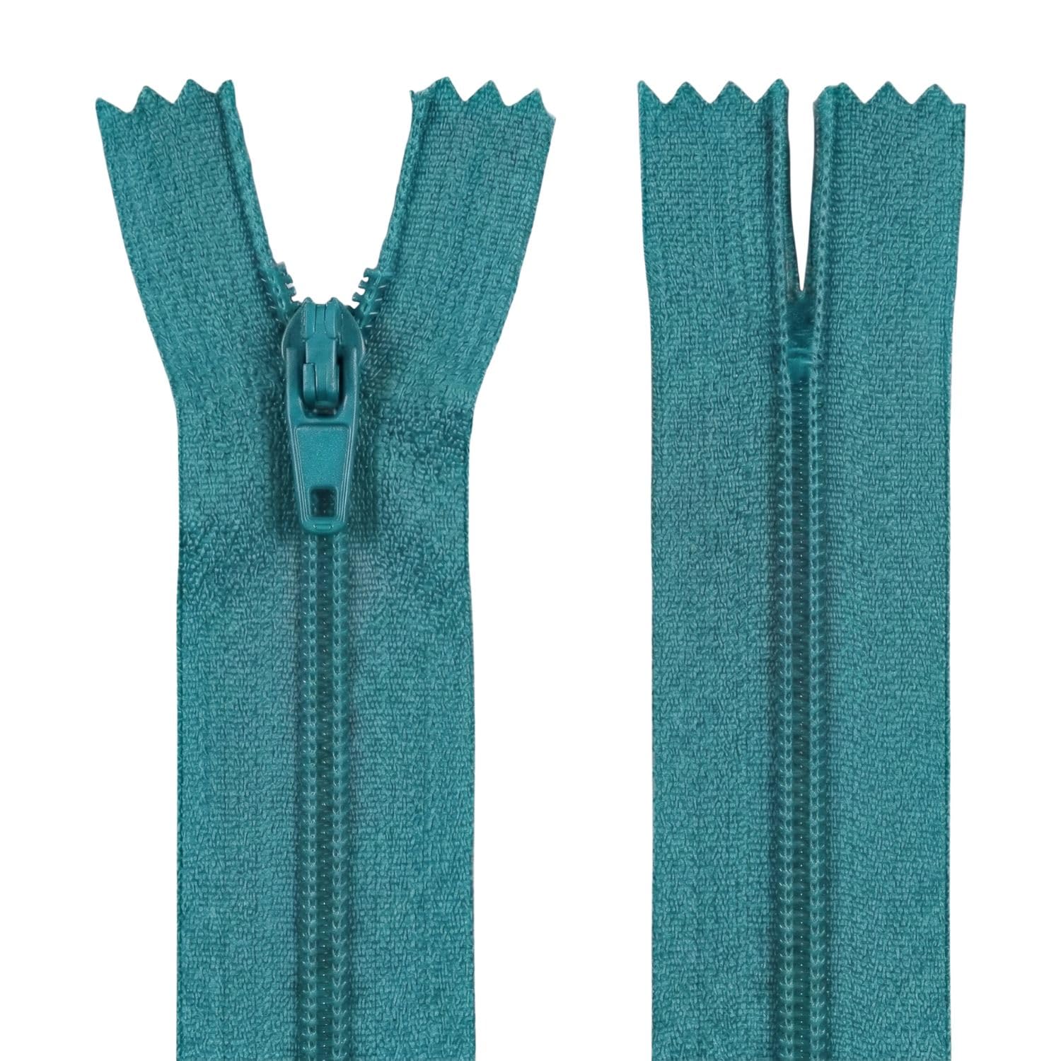 12" (30.5cm) Teal Zip - Closed-End - Dressmaking, Sewing & Craft