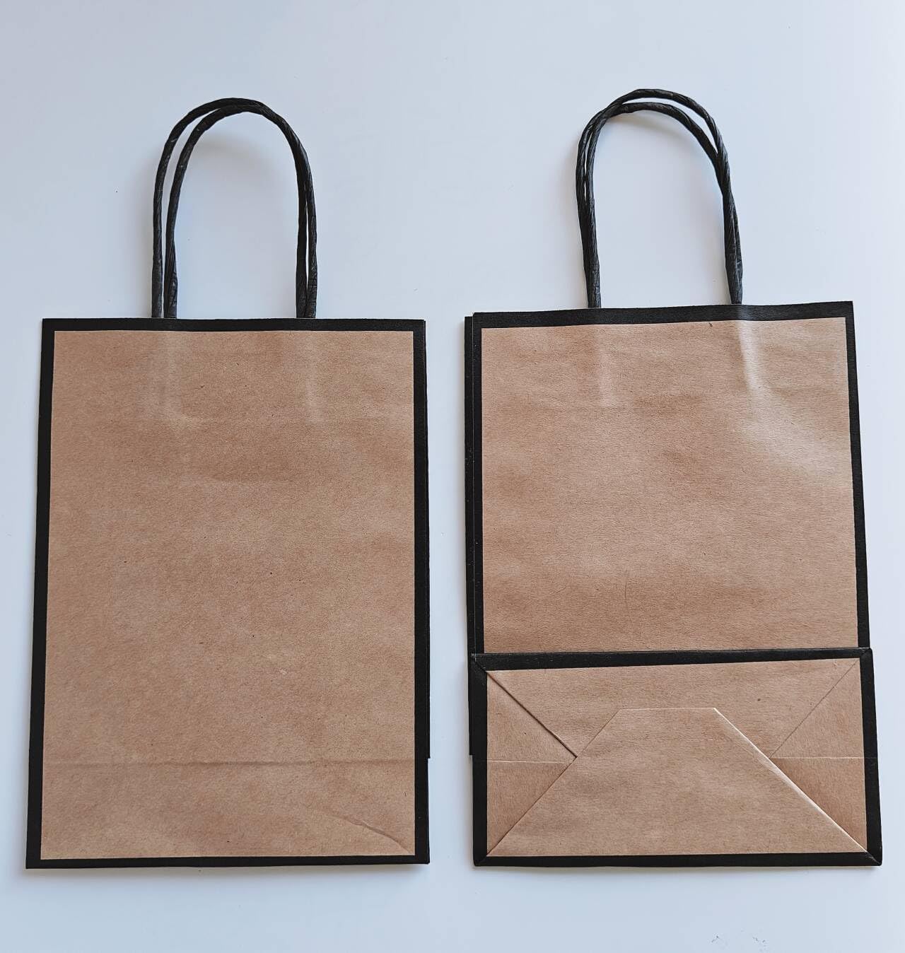 TsdL-one 32Pcs Medium Kraft Paper Gift Bags with Handles, 8x4.25x10.5 Inch Brown Paper Bags Bulk for Wedding, Party Favors, Retail, Shopping & Gift Packaging - Image 8