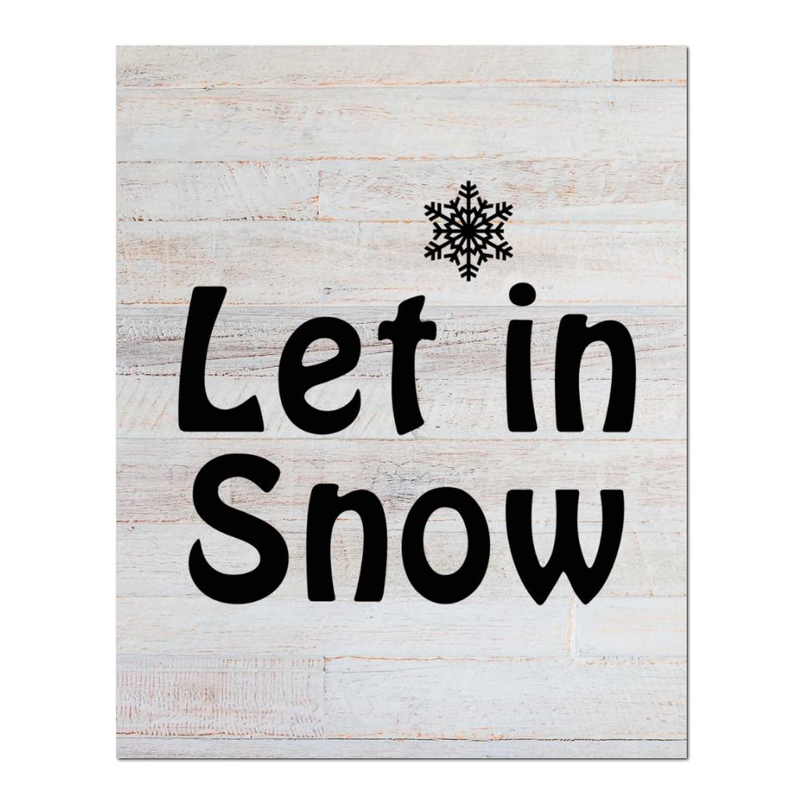 Panneau bois Let it Snow pour habiller un mur vide de chambre