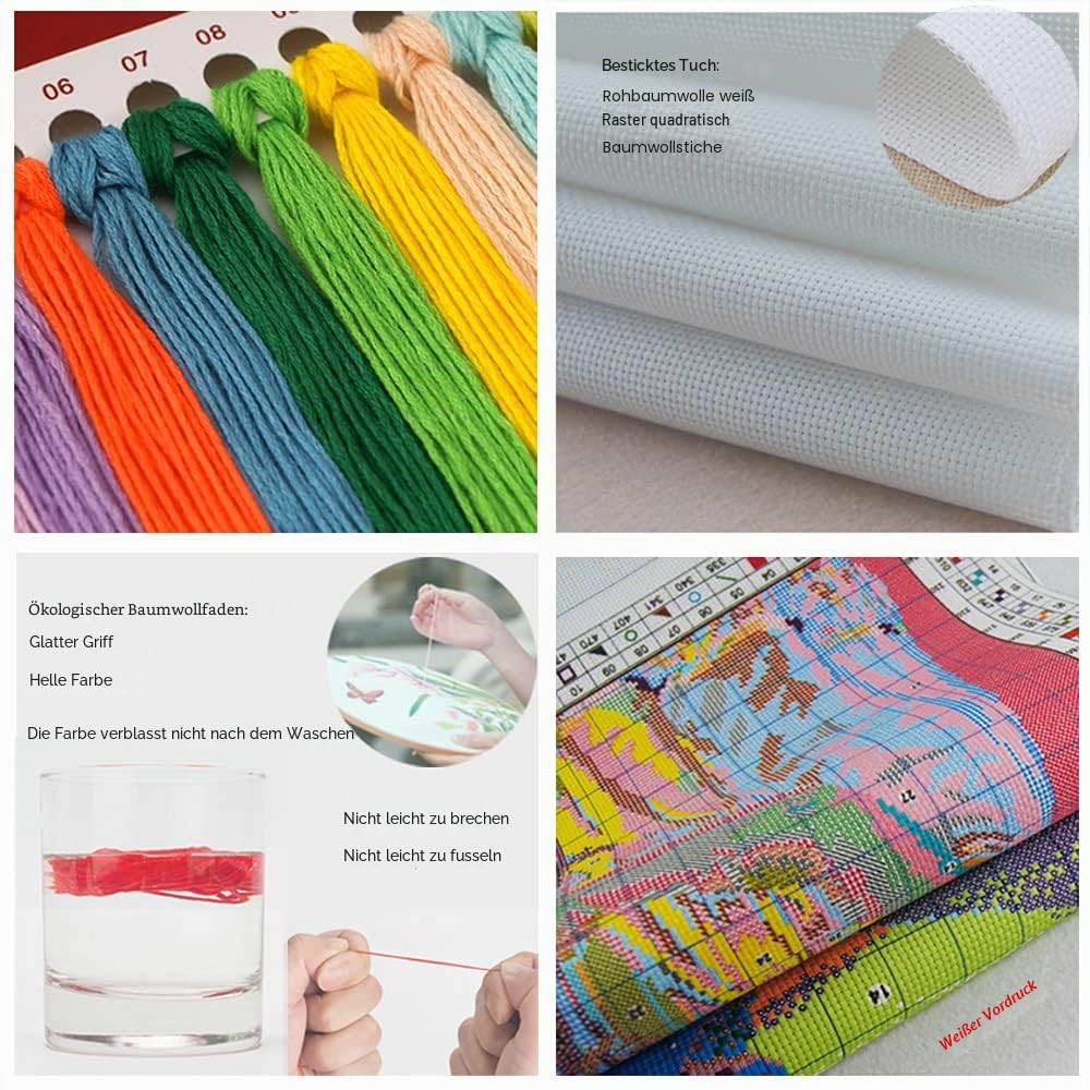 14CT Kreuzstich Set 77x35cm Bedruckte Stoffe DIY Stickerei Simple Entry Sets Vorgedrucktes Stickerei für Mädchen Basteln DMC Artikel Stickerei - Das letzte Abendmahl