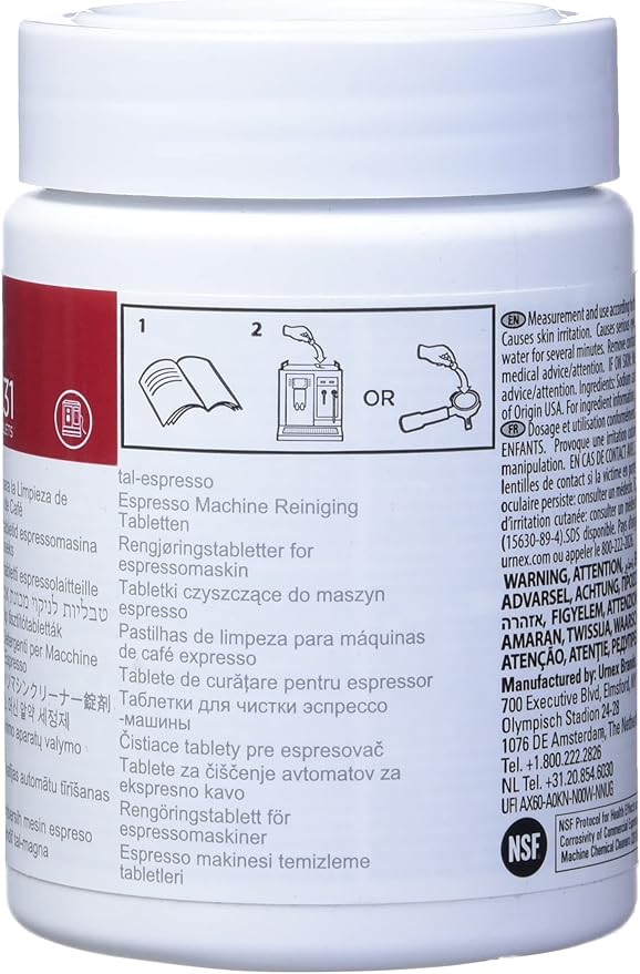 Urnex Cafiza Tabletas para Limpieza de Máquinas de Café Espresso, 100 unidades miniatura 2