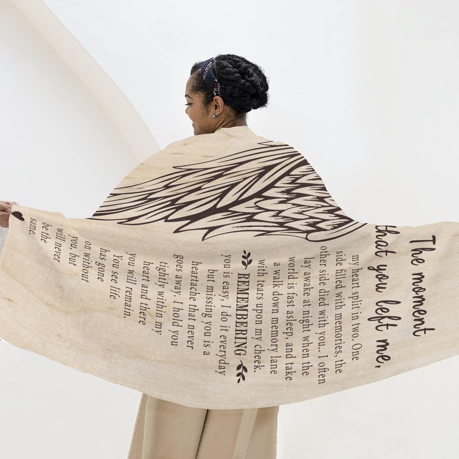 Bereavement Gifts Blanket 60"x 50" - Memorial Gift for Loss of Loved one - Condolences Gift, Sympathy Gift - Best Gifts for Bereavement - Memory Gifts for Father Husband Wife Son Sister Throw Blanket - Image 7