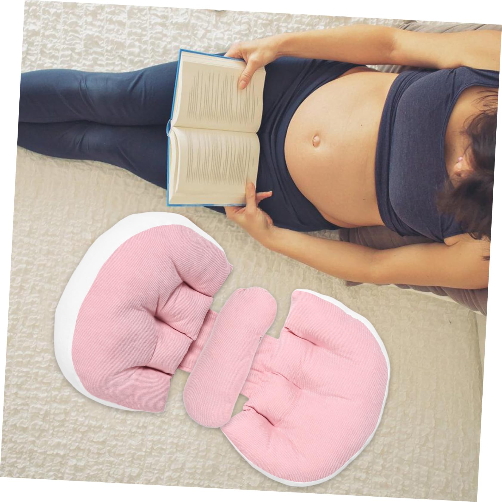 Cuscino u Shaped Per e Allattamento Per e Schiena e Cuscino Multifunzionale Per Incinte Rosa