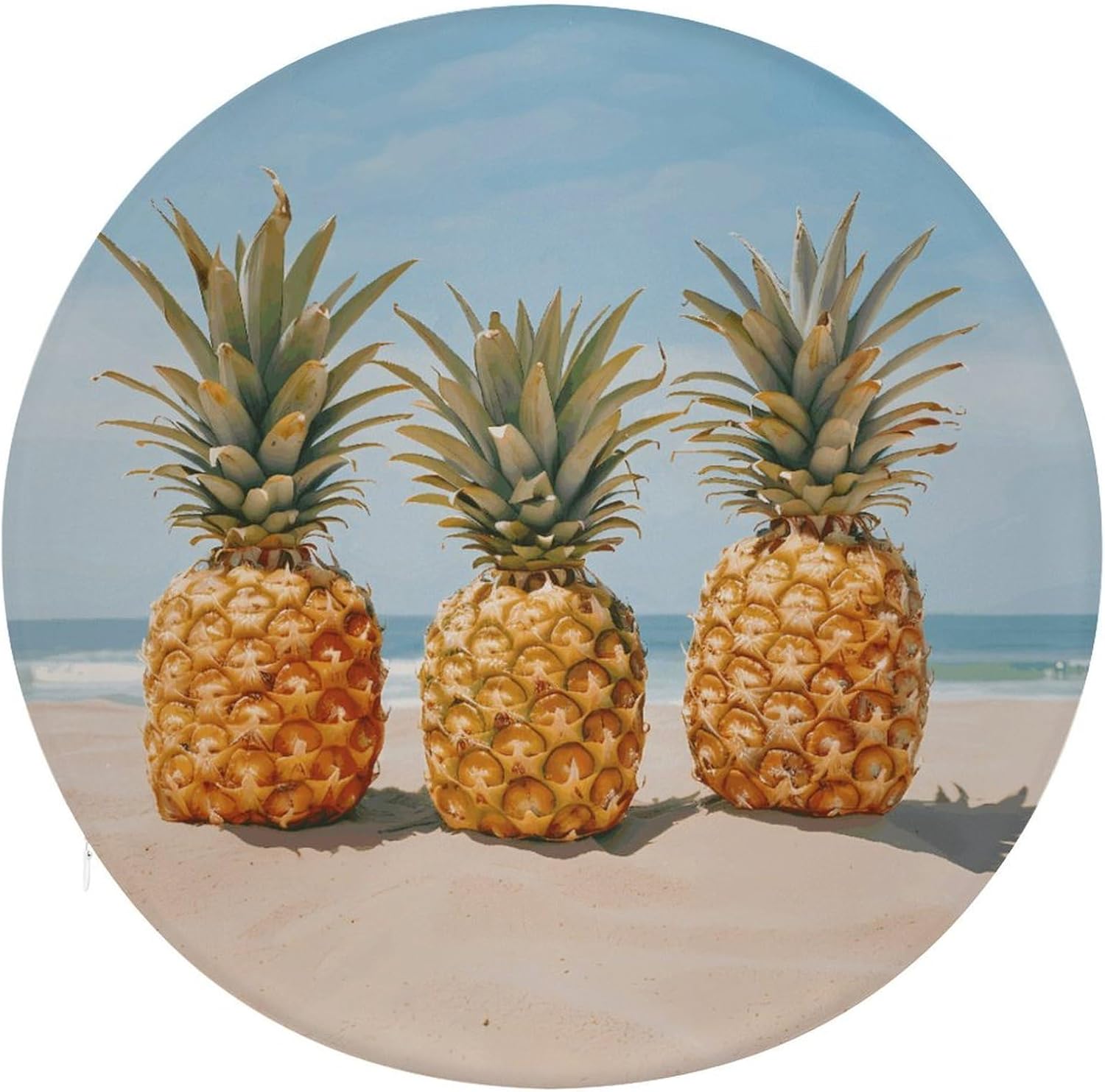 Ocean Beach Pineapples Chair Cushions Floor Pillow Chair Pad