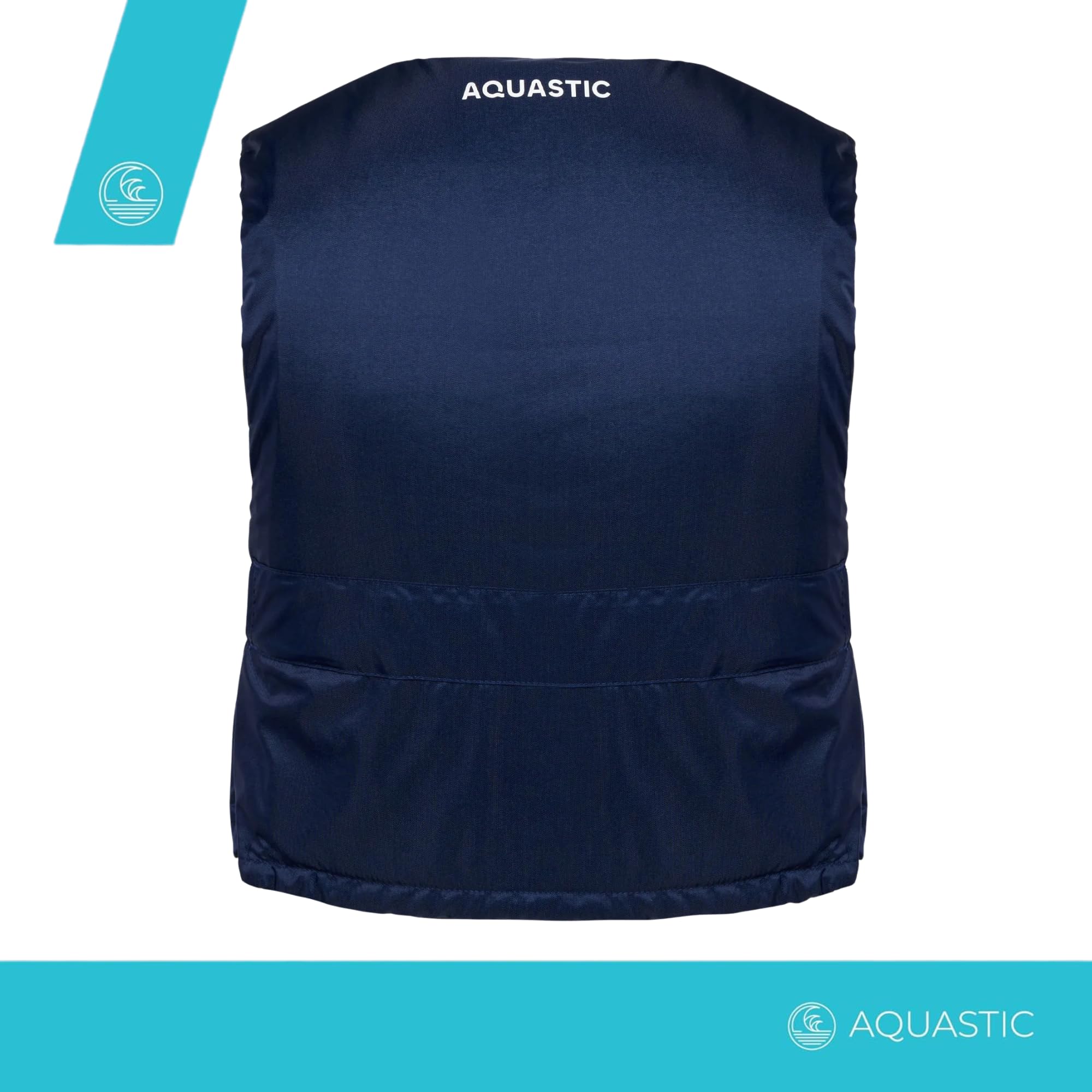 AQUASTIC Classic 50N Sicherungsweste - aus Polyamid, Polyethylenschaum, 50N Auftrieb, Verstellbarer Gürtel, Kordelzug, Trockenschlaufe, Kajak, Schlauchboot