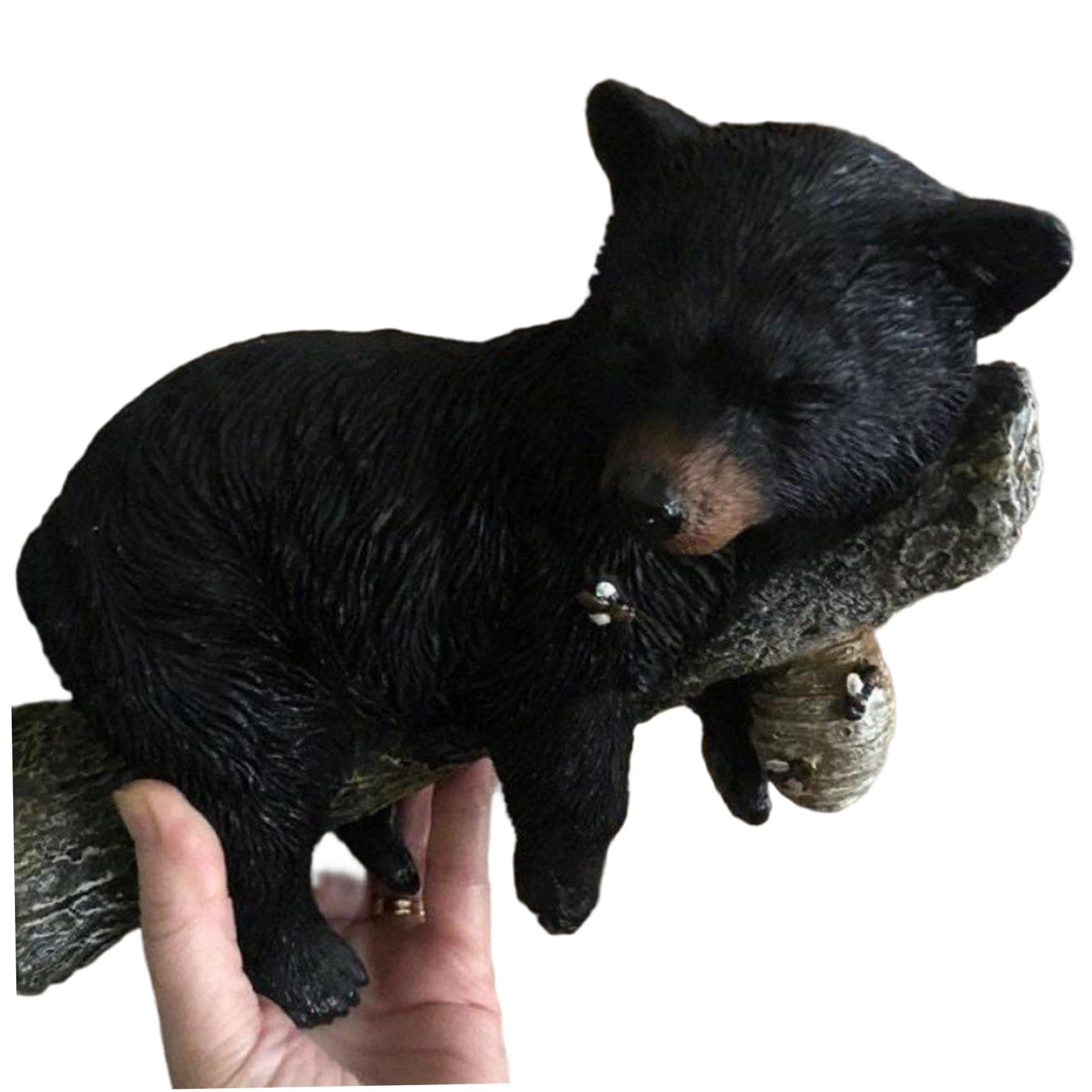 Statue d'ours en résine haut de gamme Gcroet décor de jardin réaliste