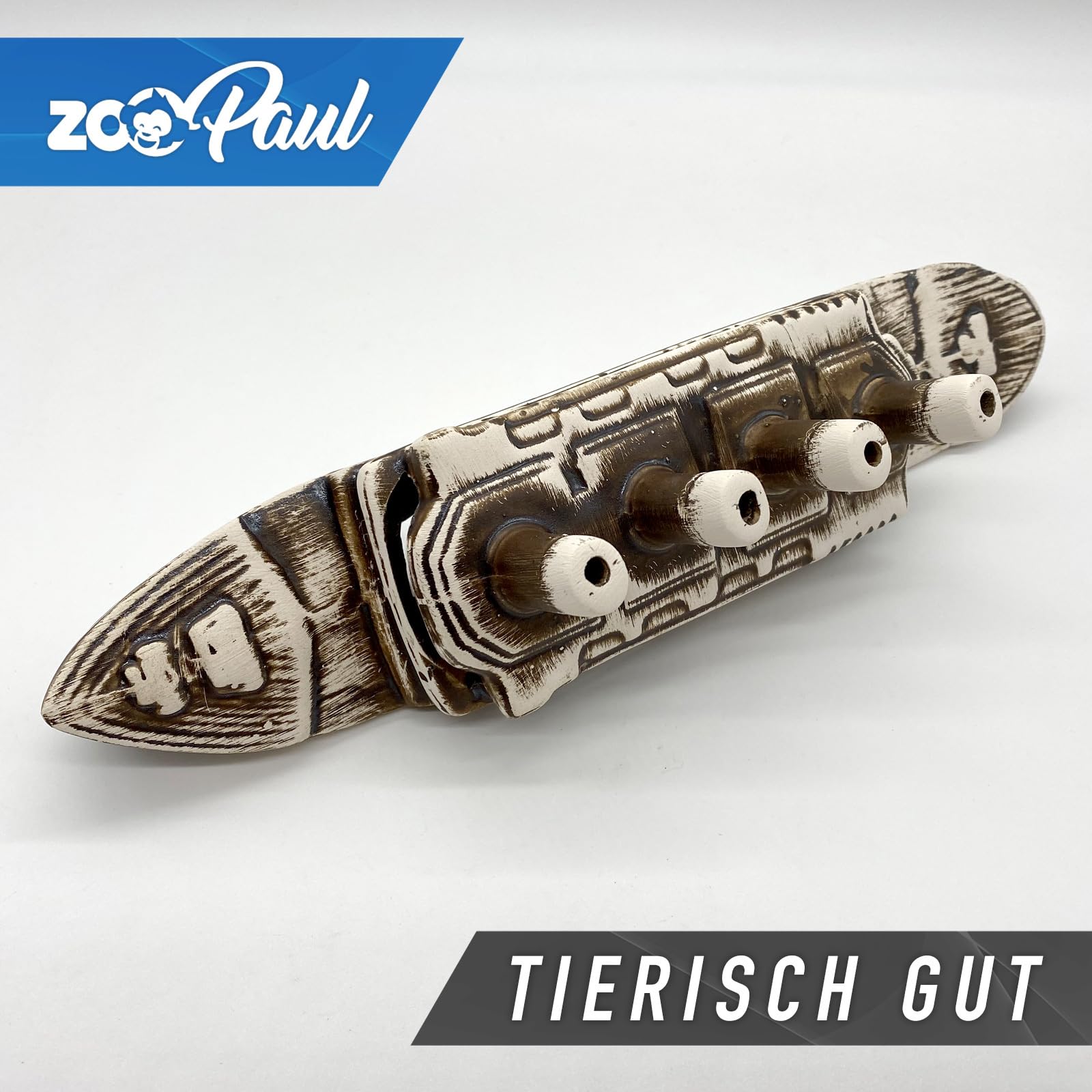 ZooPaul Sprudel Set Keramik Deko und Pumpe + Zubehör Dekoration Aquarium Schiffswrack Titanic Schiff