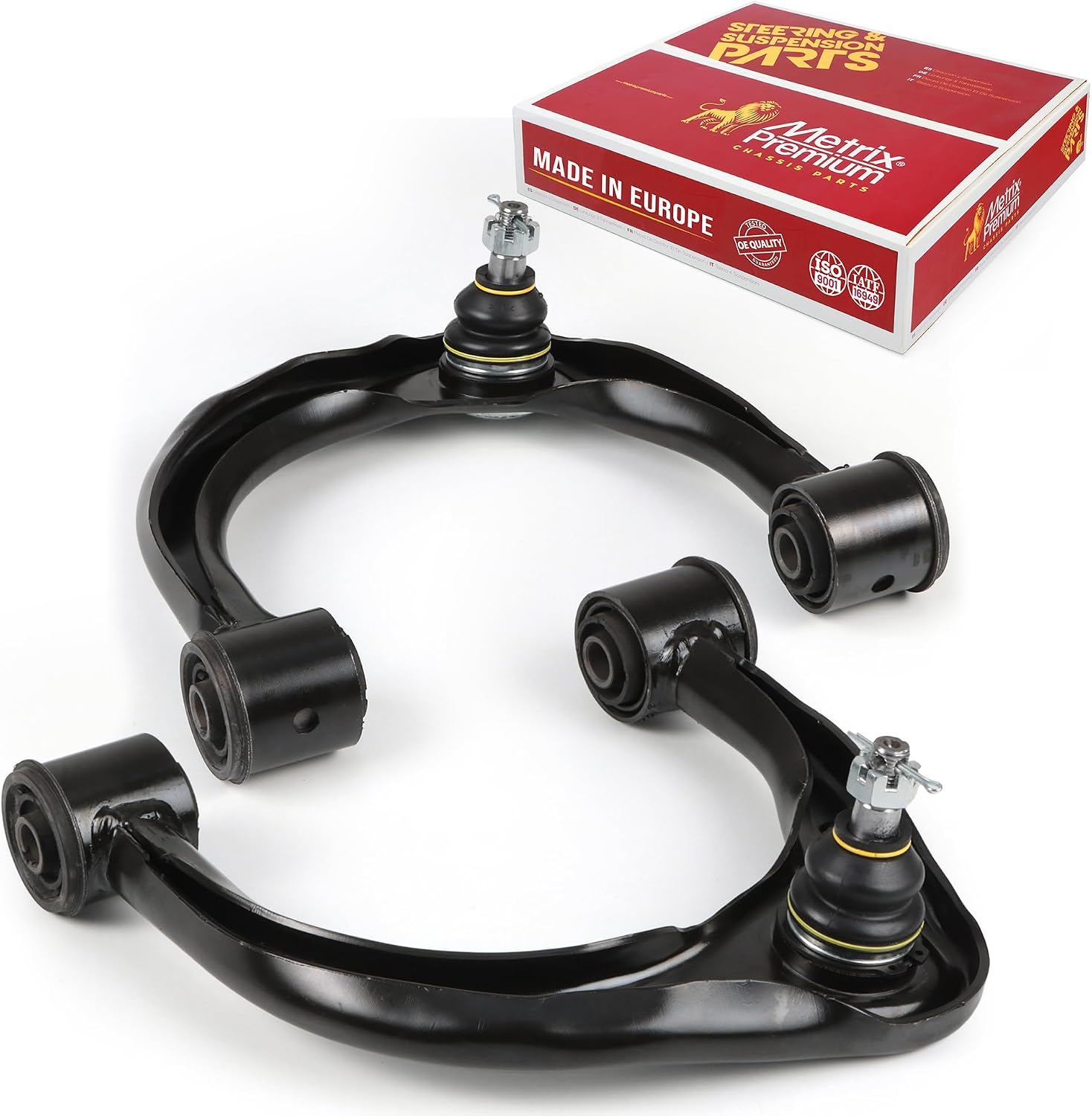 Metrix Premium Chassis Parts - Front Left & Right Upper Control Arm w Ball Joint & Bushing Assembly Kit Fits 10-22 Lexus GX460, 03-09 GX470, 03-22 Toyota 4Runner, 07-14 FJ Cruiser RK620063 RK620064