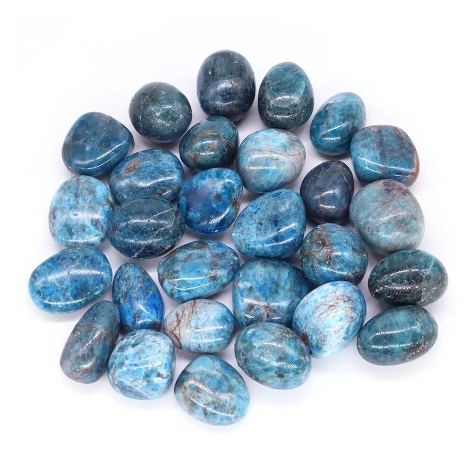 Substrat Naturel en Quartz pour Aquarium, Gravier d'aquarium, Pierre roulée, Moroxite, 20-30mm, décoration for la Maison(200g)