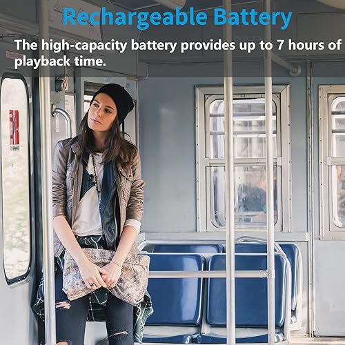 Miniatura 3 de Radio AM FM SW Mini peso de 0.95 onzas (0.95 oz), tamaño del reloj, USB recargable, radio de bolsillo personal, pantalla OLED, sintonización digital