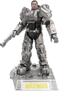 Bizak Mcfarlane Fallout Sculpture Maximus, Decorative Video Game Figure 15 cm with Accessories and a Secret Toy Weapon, for Fans Collectors, 14 Years Old, 64384047-1