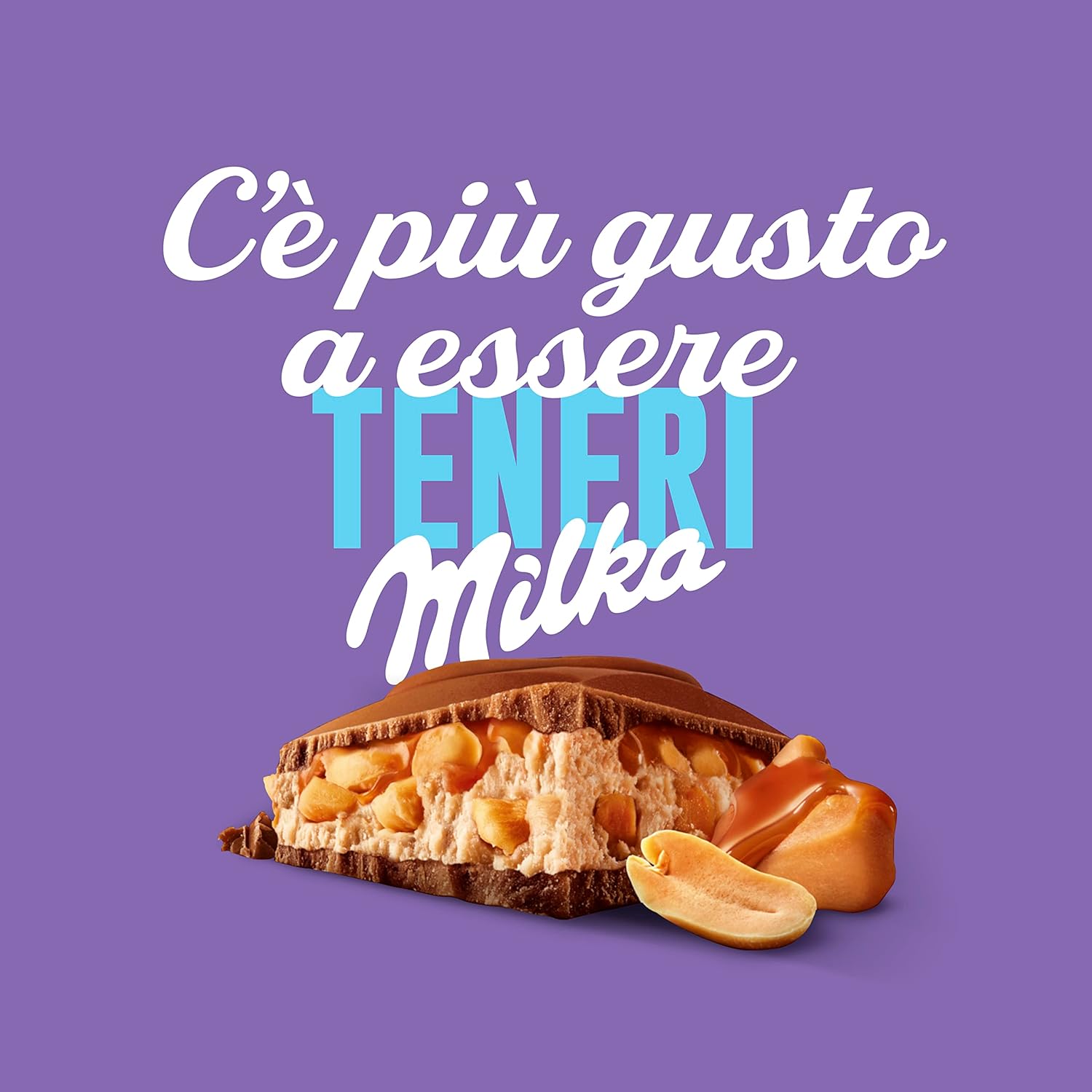 Milka MMMAX, Arachidi e Caramello, Tavoletta di Cioccolato al Latte con Arachidi e Caramello, 100% Latte Alpino, Cacao Sostenibile, 276g Arachidi & Caramello 276 g - Immagine 2