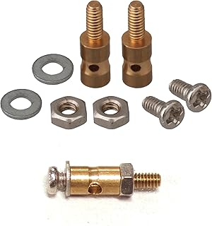 20Pcs RC Airplane Metal Pushrod Stopper Helicopter with Screw and Nut Horn Linkage Connector