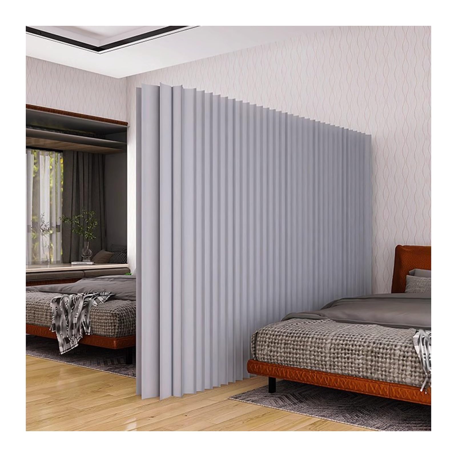 Biombo Separador Divisor De Habitación Moderno, Pantalla De Privacidad Plegable, Divisor De Pared De Papel Retráctil Para Separación De Habitaciones, Pantalla Divisoria De Habitación Para Oficina En C