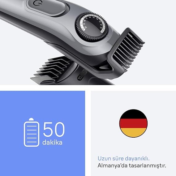 Braun Sakal Düzeltici Series 3, +5 Aksesuar, 40 Uzunluk, Keskin Bıçak, BT3560