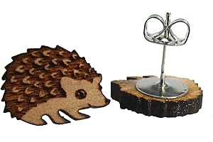 Little Wood Hedgehog Earrings: Nature's Quirk on Your Ears