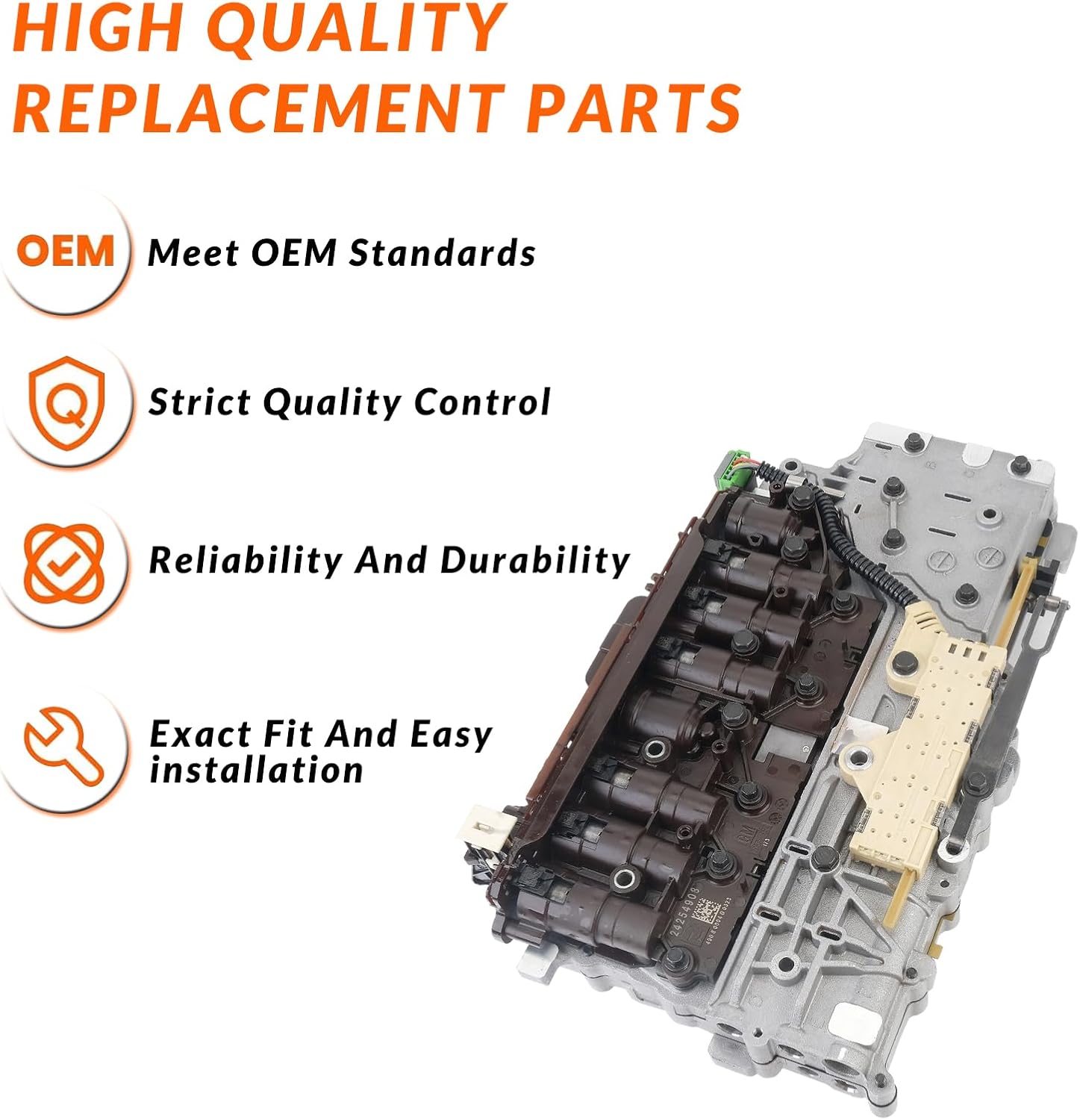 6L80/6L80E Transmission Valve Body With Solenoid Compatible with Cadillac & Chevrolet & GMC Series Models 2006 up