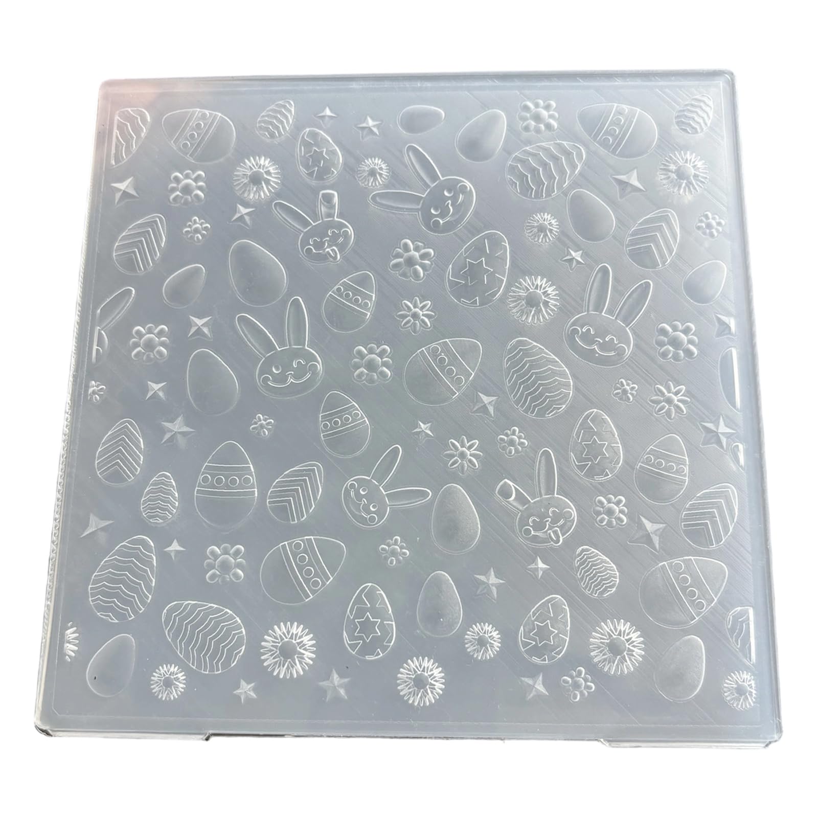 NRVTRE Paper Craft Embossing Folder, Raised Floral Texture Template for Card Making Scrapbook and Journal Pages Texture Folder Craft Mold Emboss Template