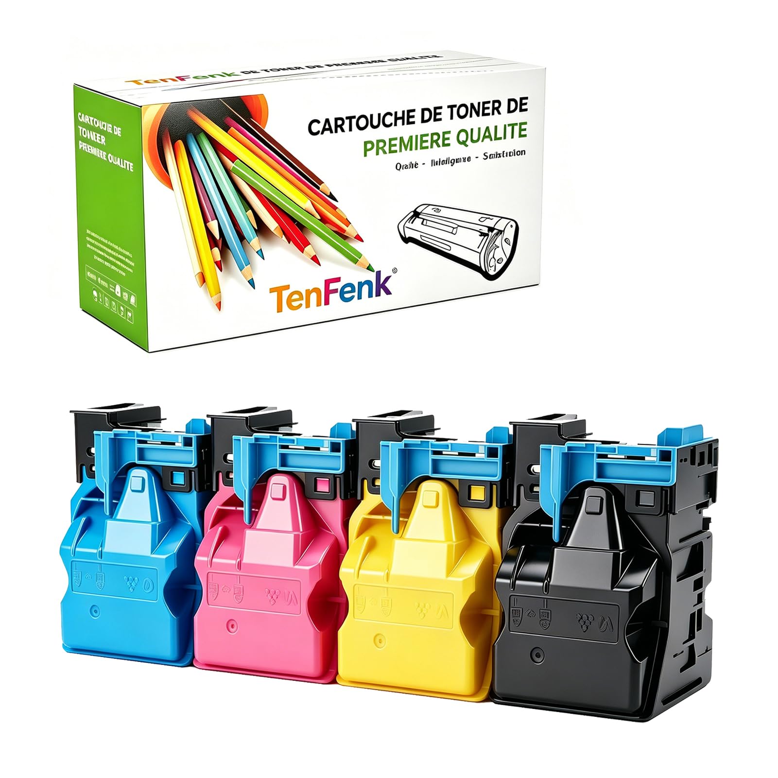 Kompatybilny zamiennik kasety z tonerem dla Konica Minolta TNP22 TNP-22 A0X5132 A0X5432 A0X5332 A0X5232 do użytku z Konica Minolta Bizhub C35 C35P drukarką, 4 sztuki,4p